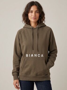 Bianca Chandon Olive  Green Hoodie Size M